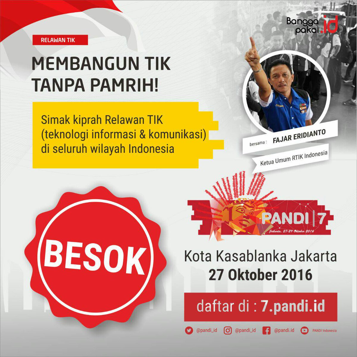unggulcenter's tweet photo. Yuk yg @relawantik seputar jabodetabek datang! Hari ini lo! @ictwatch @internetsehat @apjii https://t.co/IfbYsYcRYd