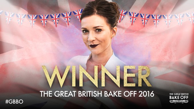 Congratulations Candice! #GBBO #GBBOFinal https://t.co/DQXoo3e7V1