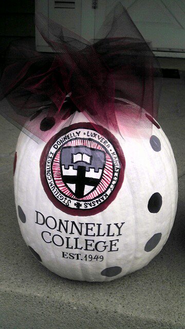 DonnellyCollege's tweet photo. #NationalPumpkinDay - Donnelly style. https://t.co/AQzHgU9gj1