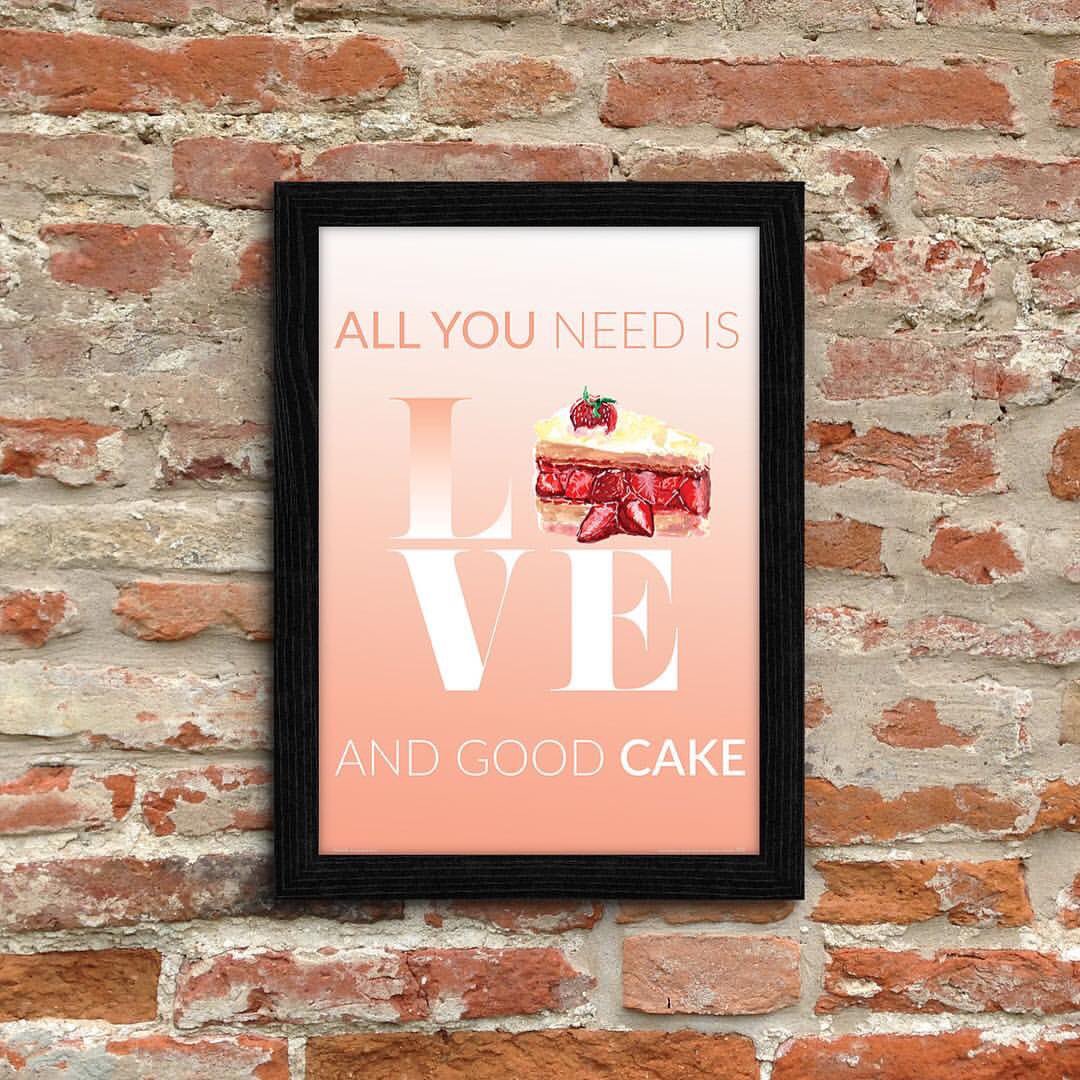 Nicestuffpl's tweet photo. All you need is love.. and good cake 🍰#walldecor #typography #poster #allyouneedislove #love #cake #nicestuffpl https://t.co/4po6JSPunc https://t.co/Ls2EAN8ozT
