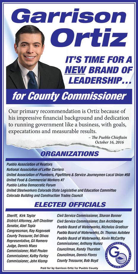 garrison_ortiz's tweet photo. IT'S TIME FOR A NEW BRAND OF LEADERSHIP... VOTE Garrison Ortiz for County Commissioner District 2 https://t.co/KuxbBxTqMH