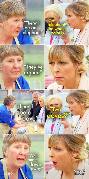 Were hearing unconfirmed reports that Val is sailing to Ayia Napa in her ark... #GBBO #GBBOFinal https://t.co/XKOfY911ur