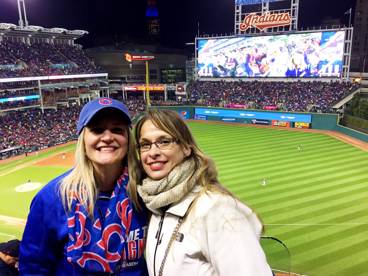 Kathleen717's tweet photo. Omg, so fun!!!!! #LetsGo @Cubs #WorldSeries #Game1 #CHCvsCLE #FlyTheW #WeAreGood 💙⚾️❤️🏆 https://t.co/UZtBKNTZM7