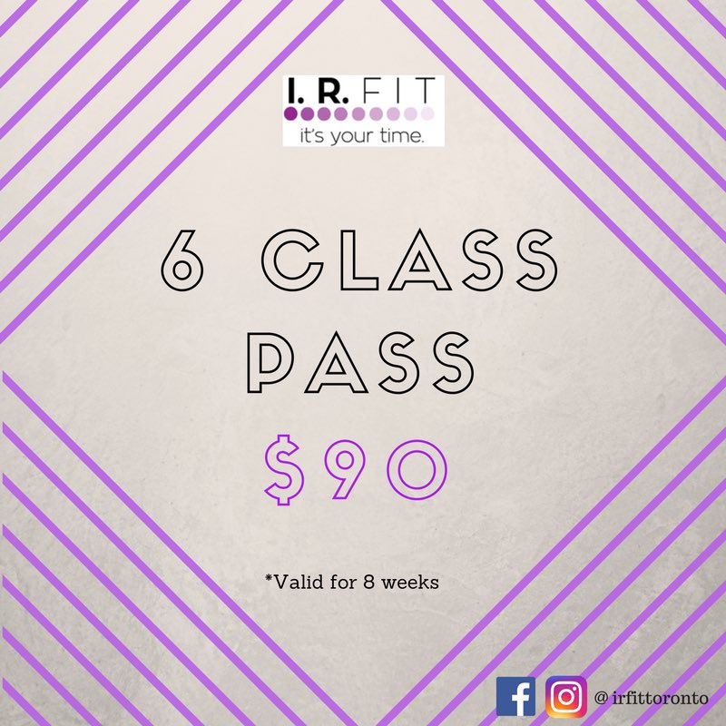 It's Wednesday!!! Who's coming to #Zumba and #Flexibility?! Try our 6 class pass and get fit with us! #Etobicoke IRFit.ca