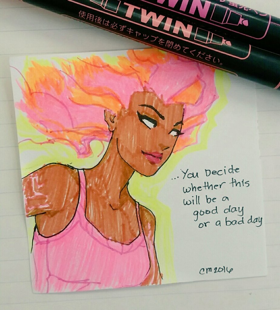 ArtByCelyne's tweet photo. Choose your attitude :D Aurora from @AtlasReactor #workadoodle https://t.co/ZVbNXZcemF