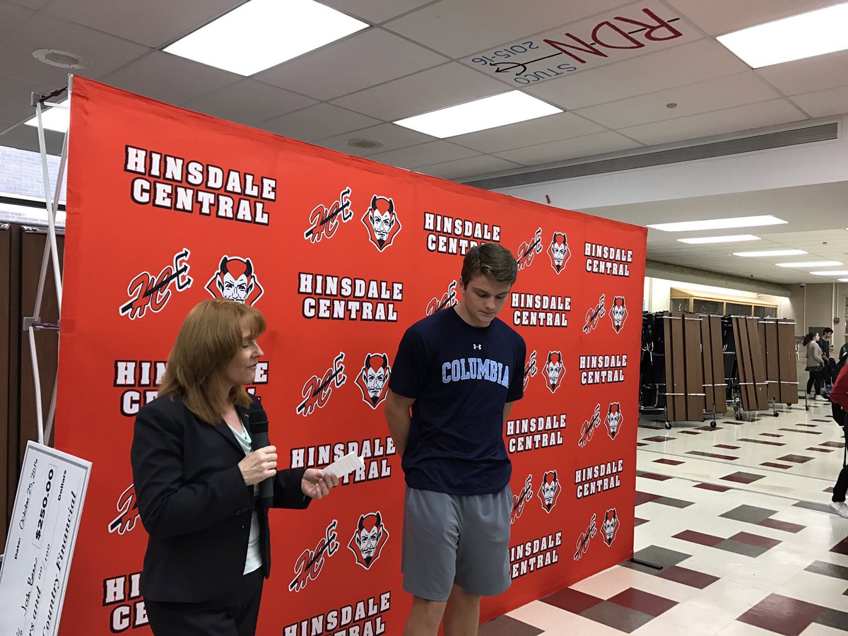 RedDevilsAD's tweet photo. Congrats Josh Bean Country Financial/Tribune Athlete of the month! https://t.co/PegAbW0iMD