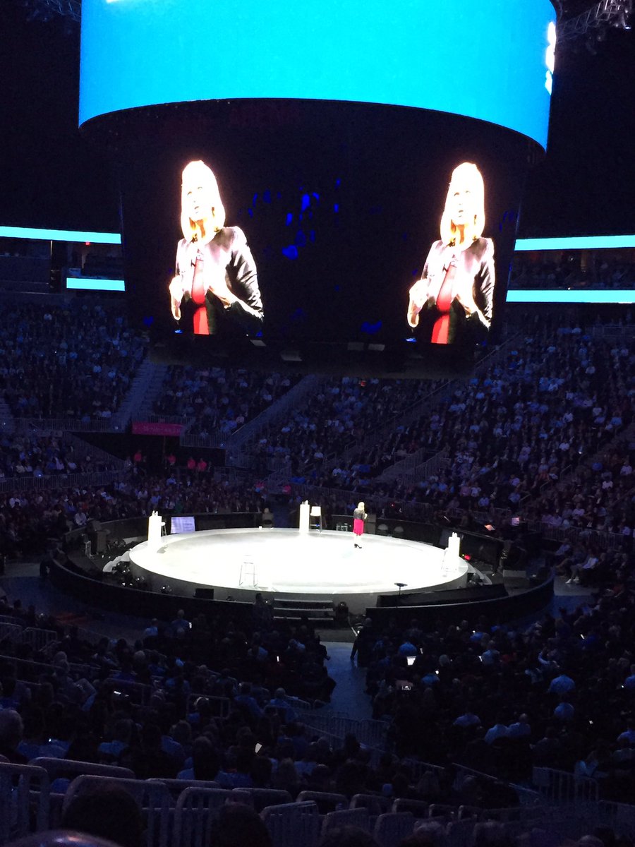 jgwpsu96's tweet photo. Ginni Rometty keynote at World of Watson. #ibmwow #watson https://t.co/UnG54AiIBH