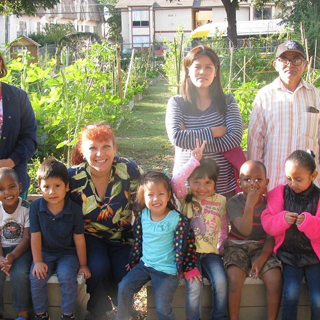 VMLCdallas's tweet photo. Preschoolers at the Vickery Meadow campus made a scarecrow and took a tour of their nearby community garden #gardening #earlychildhood https://t.co/e9UhDjoHBE