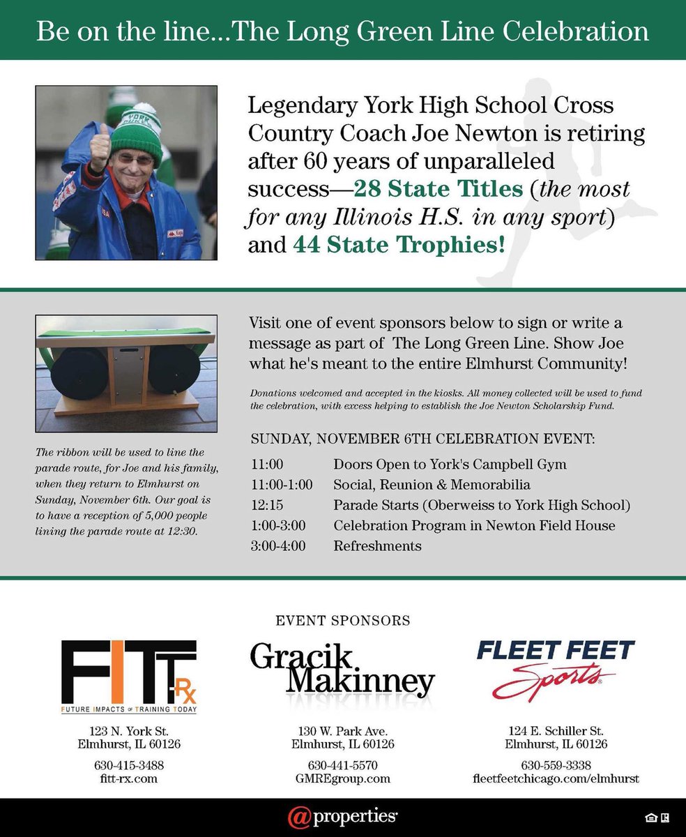 FITTRX's tweet photo. Come pay tribute to The legendary Joe Newton! #yorkcrosscountry #elmhurstrunning #runELM #fittrx #legends https://t.co/Tuql1JffHY