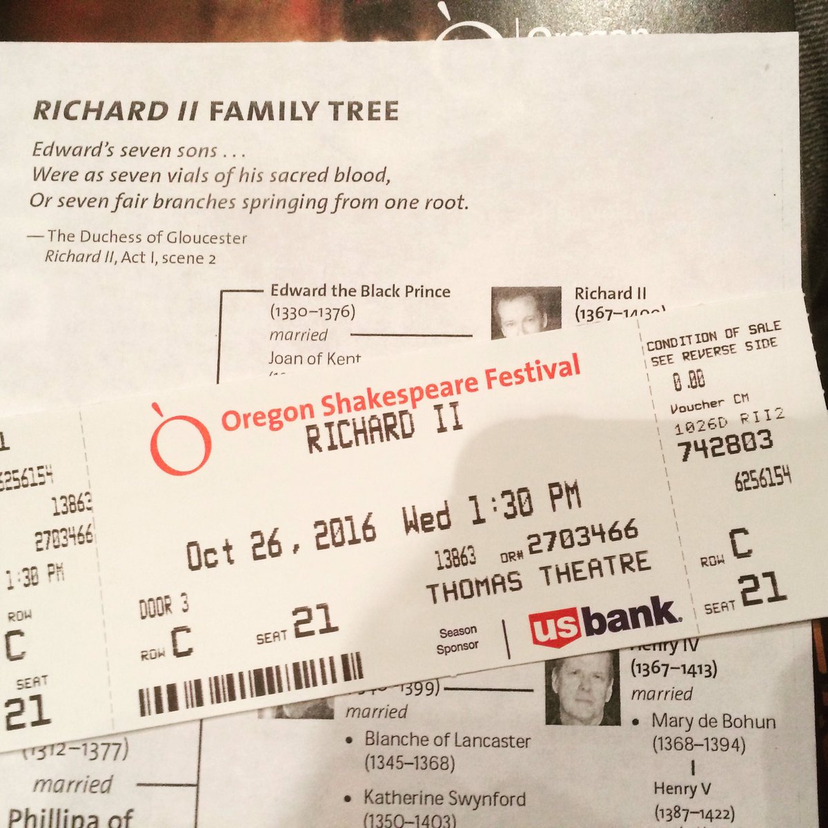 JamesRyen's tweet photo. Dickens last night, Second Dick today. #RichardIIOSF https://t.co/FD9dciAPpZ