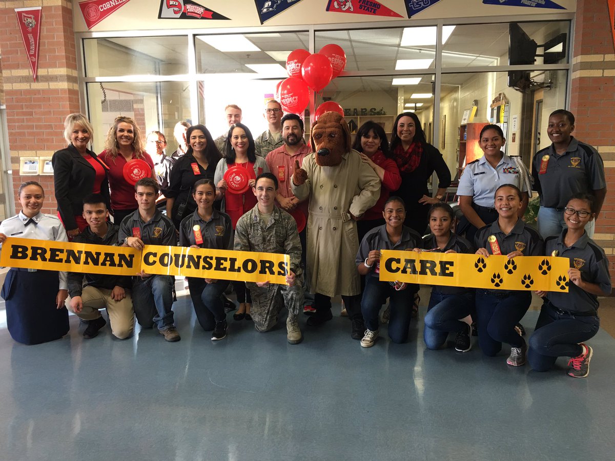 brennanco024's tweet photo. Brennan Counselors Care! Celebrating Red Ribbon Week with our students, staff and community! #nisdcounselorstrong #nisdcounseling #bfnd https://t.co/WumilW2Ozq