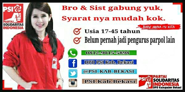 PSI_KAB_BEKASI's tweet photo. Partai nya anak muda.. @grace_nat @AntoniRaja @ikosnomos @rezalism @dpwpsijabar @psi_id @aajuremi @ajengmaniez @basuki_btp @danikekar https://t.co/cxHzXt6r3F