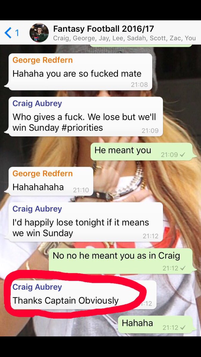 scottfultonlive's tweet photo. I don't think you should drink at football games, unless you're @Craigidge in which case it should be mandatory #CaptainObviously https://t.co/XLtZymz23g