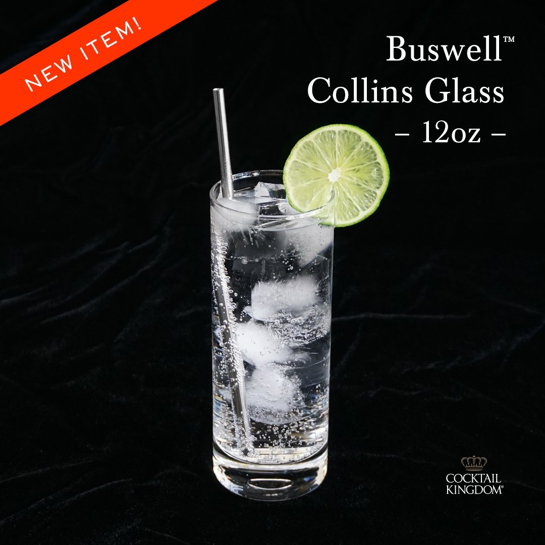 CocktailKingdom's tweet image. Introducing the new Buswell™ Collins Glass, now available for purchase on our site! #CocktailKingdom #CollinsGlass