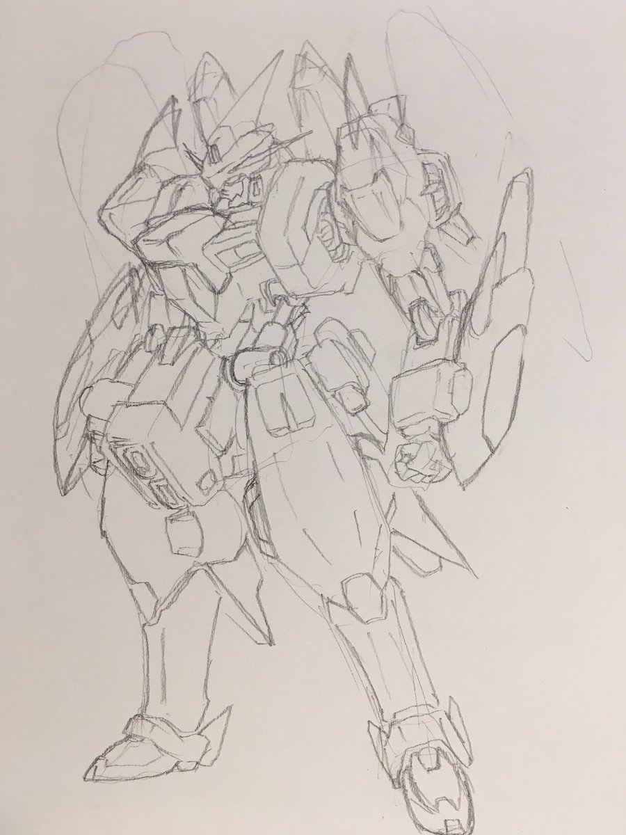 ぽよん Twitterren なんかガンダムエースでオリジナルガンダムのデザインを募集してるらしいのを今日知った とりあえず描いてみたけどダメだ 鉄血感がすごい うーん なんかコンセプト考えなきゃダメかー ガンダム らくがき イラスト ガンダムエース