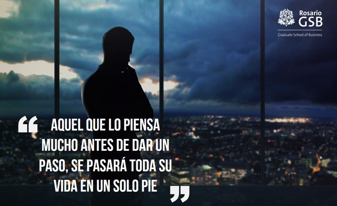 LinaEcheverri's tweet photo. "Aquel que lo piensa mucho antes de dar un paso, se pasará toda su vida en un solo pie" #URrelevant https://t.co/3YyD95QdRy