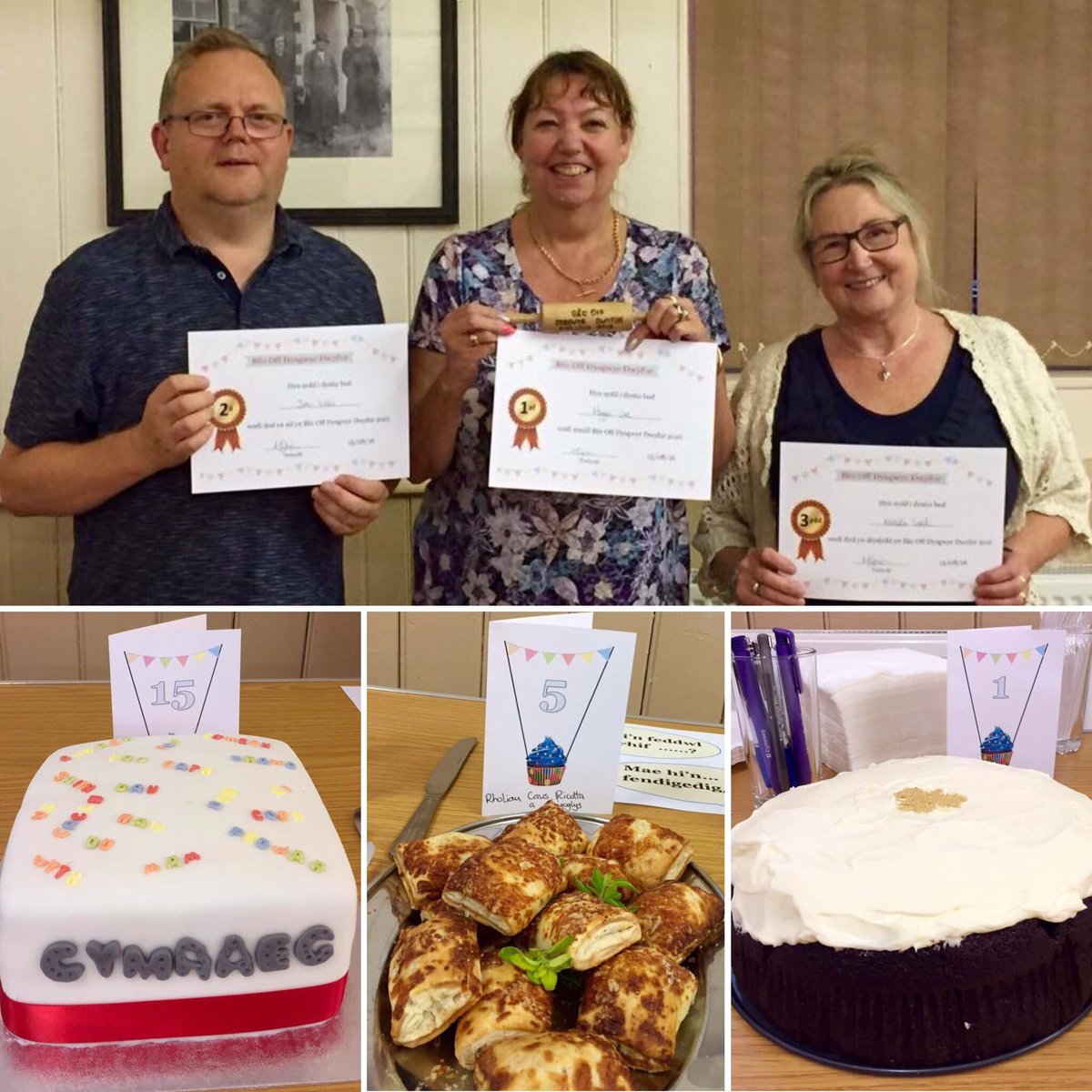 Wnaethoch chi weld #GBBO heno? Da, ond ddim mor dda â #BêcOffDysgwyrDwyfor2016 😉 #DysguCymraeg #PethauBychain