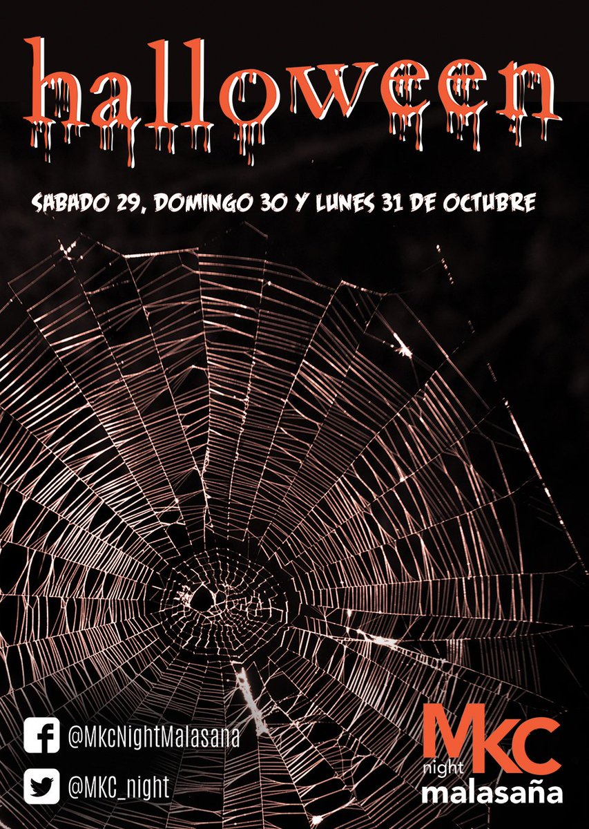 En #MKCNightMalasaña usaremos todos nuestros hechizos para hacerte vivir las mejores fiestas de #Halloween!Tenemos FIESTA 29-30 y 31 de oct!