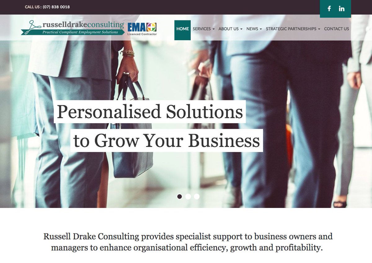 Our client Russell Drake Consulting had their new website go live yesterday! Take a look at their new look russelldrakeconsulting.co.nz