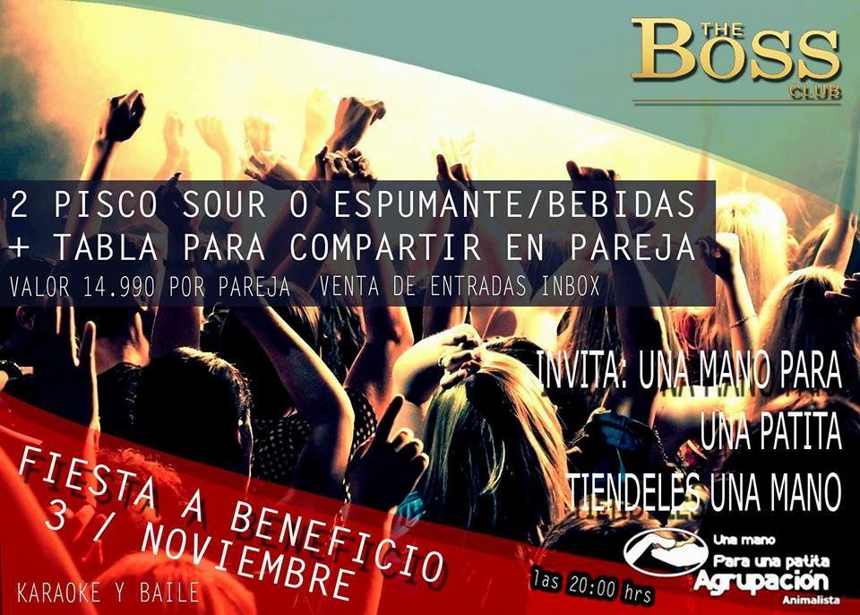 Están todos invitados a participar de este evento con la finalidad de recolectar recursos para los animalitos. Jueves 3 de noviembre.Temuco