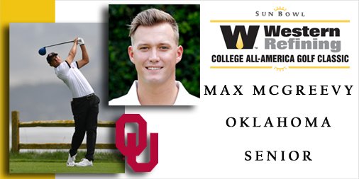 SunBowlGolf's tweet photo. 2016 Field Announced
@OU_Athletics @OU_MGolf @maxmcgreevy
https://t.co/bgcDrC5SZS
#WesternRefining #AllAmerica #Golf https://t.co/DSlfsjbVER