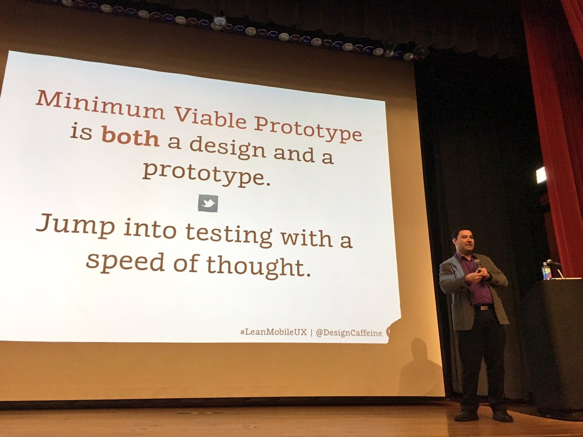 morganbortz's tweet photo. Always have a prototype. Use less than 5 sticky notes. Build it using less than $1. #designforaction #leanmobileux @designcaffeine https://t.co/Pe3kzMGyaN