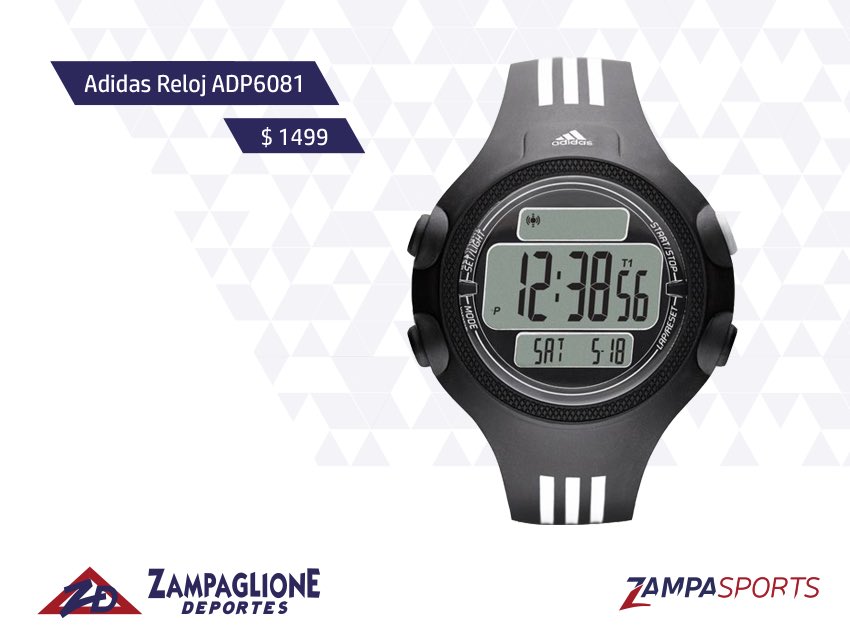 Zampaglione Deportes on X: "#reloj #adidas #cronómetro #alarma #luz  #sumergible https://t.co/IpBbavk9cm" / X