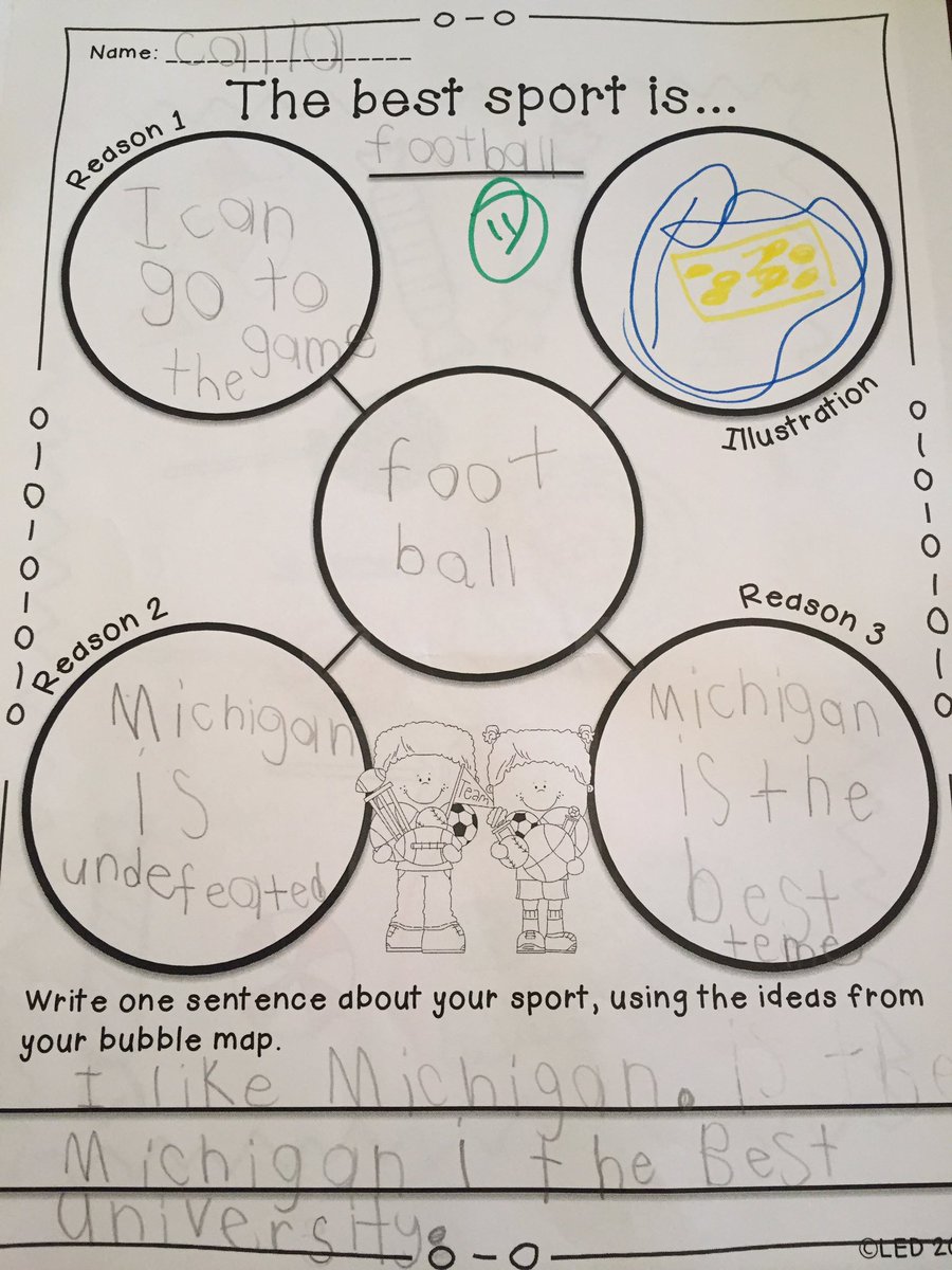 hubbardbradford's tweet photo. Sports Day @PVEaglesD46 and Calla summed it up pretty well on this 1st grade assignment. #GoBlue @UMichFootball @UMich #sheishooked #1Fan https://t.co/sgsEjjupPY