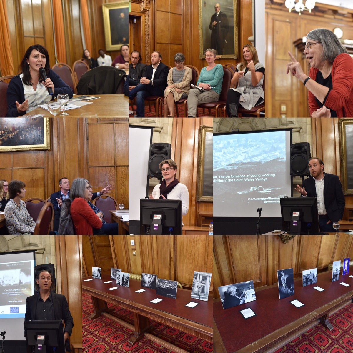 IHphoto's tweet photo. The launch of #ourchangingland in #cardiff was packed tonight. Super presentations by contributors to the book @WISERDNews @cardiffuni https://t.co/zXrltaSYOj