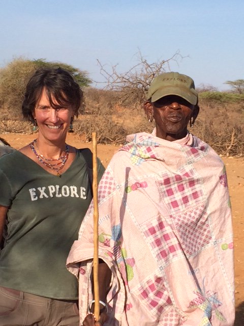 exploreinc's tweet photo. Our Travel Specialist Elizabeth just bumped into this man in #Kenya sporting an EXPLORE hat! What a fun coincidence!! #EXPLOREInc https://t.co/JkUah3vwyj