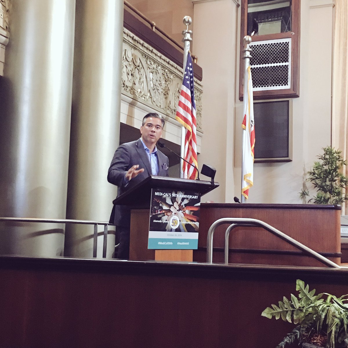 DHCS_CA's tweet photo. @RobBonta: "Medi-Cal has been there as we have sought to cover CA. It eases pains, extends &amp; saves lives,  &amp; improves health." #MediCal50th https://t.co/IfJde9JAXx