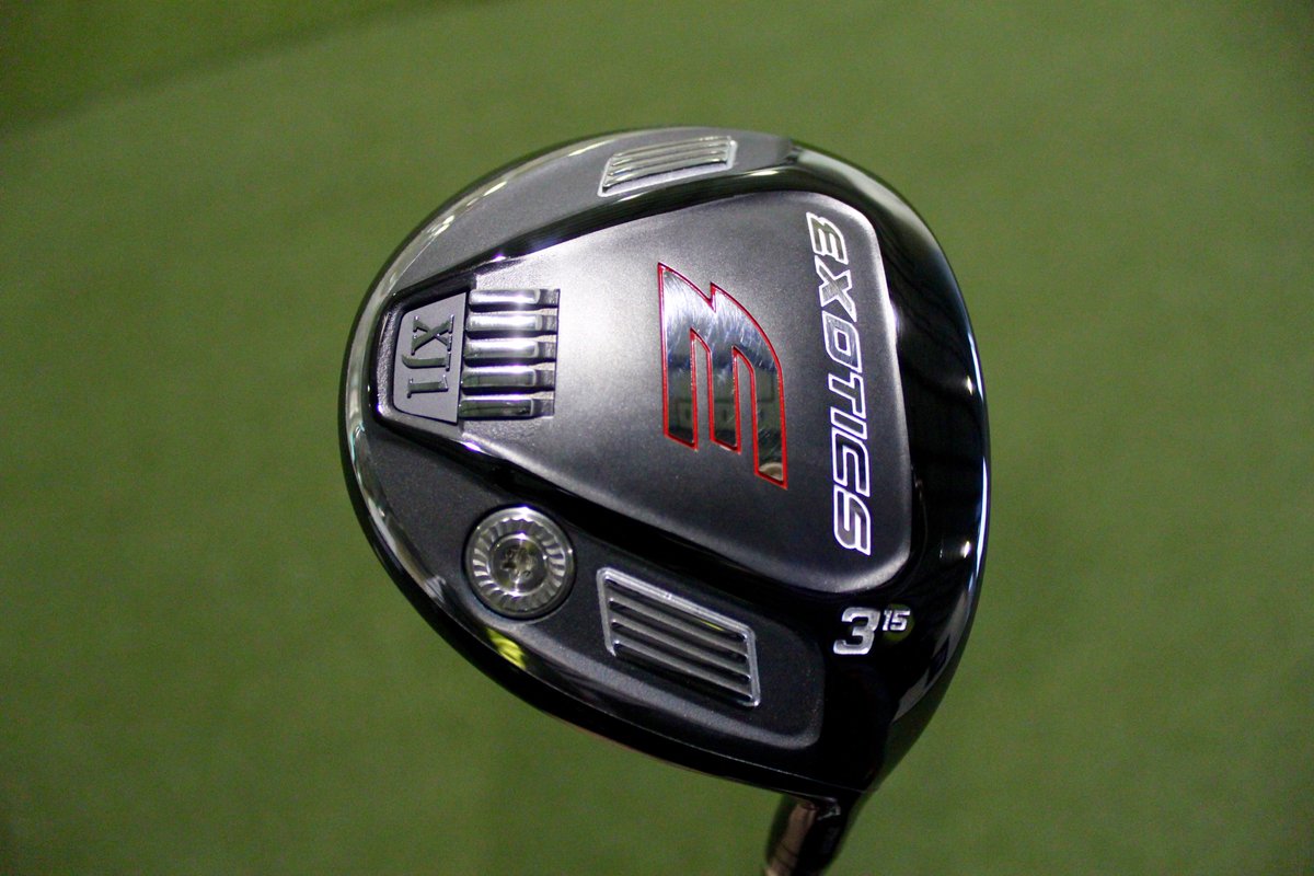 TourEdgeGolf's tweet photo. #SUPERMETALISHERE First in-hand pics of the game-changing Exotics XJ1 fairway wood! https://t.co/ygDbZixZut