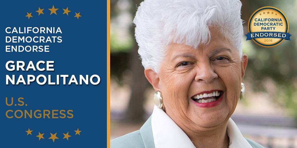 CA_Dem's tweet photo. Vote for the Official California Democratic Party endorsed candidate for CD-32:@grace4congress! #CADEM16 #Vote 🗳 https://t.co/bupJn5n5RW