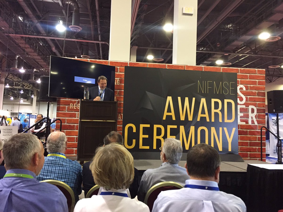 Congrats to #Bruce Wheeler of #Star Stainless for receiving #Fastener Hall of Fame Award at the #National Fastener Distributor Show