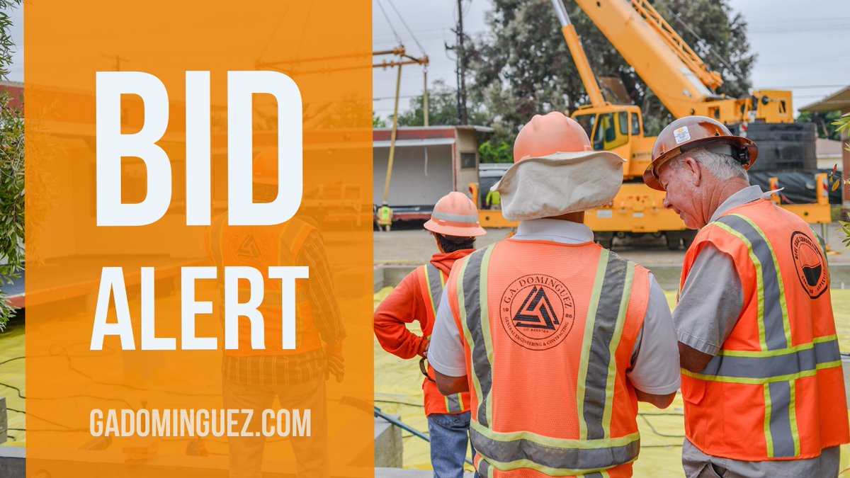GA_Dominguez's tweet photo. Attn Subcontractors: An IDIQ project has been added to our #bidboard that bids next week. View plans &amp; specs here: https://t.co/j697PK4SIZ https://t.co/6OjP5j6uga