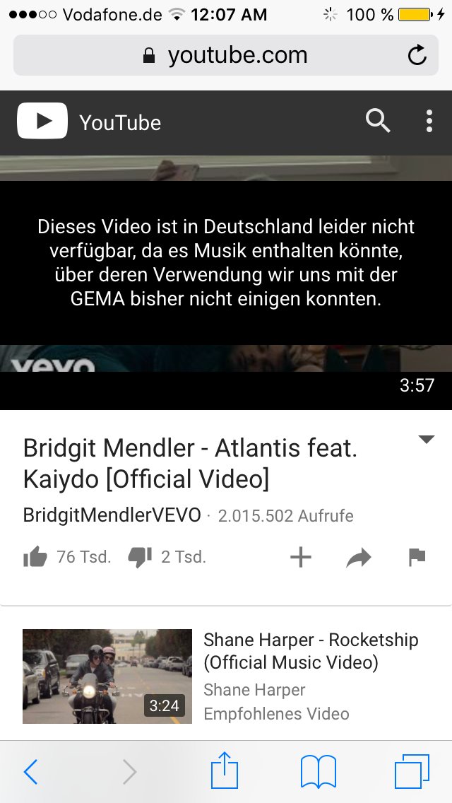 h0pesvu's tweet photo. I'm sad because I can't watch the #AtlantisMusicVideo in Germany on YouTube. And I'm happy because Atlantis reach 2 million views๐๐๐๐ค๐ค๐ค https://t.co/38TGrUxaC9