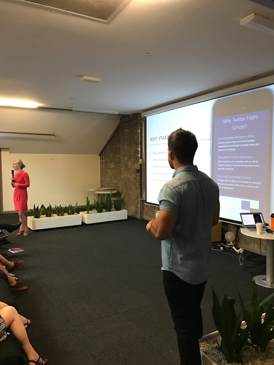 Jomichdk's tweet photo. #twitterflightschool launch at #umsydney @teddyshelton https://t.co/oxgjkC1y7o
