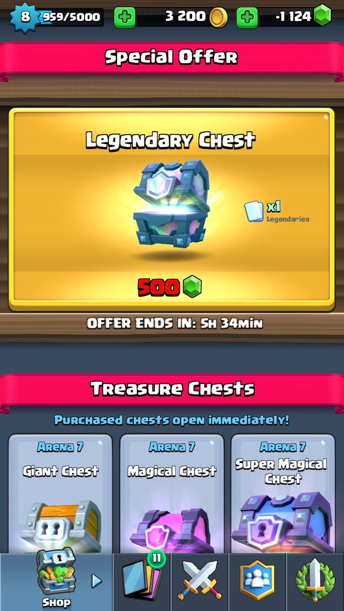 RobertosGames's tweet photo. @TheShooterCoC por favor podrias hacer un video de abriendo cofres a suscriptores por favor tengo un cofre legendario y no lo puedo comprar https://t.co/D5IJVBDgeu