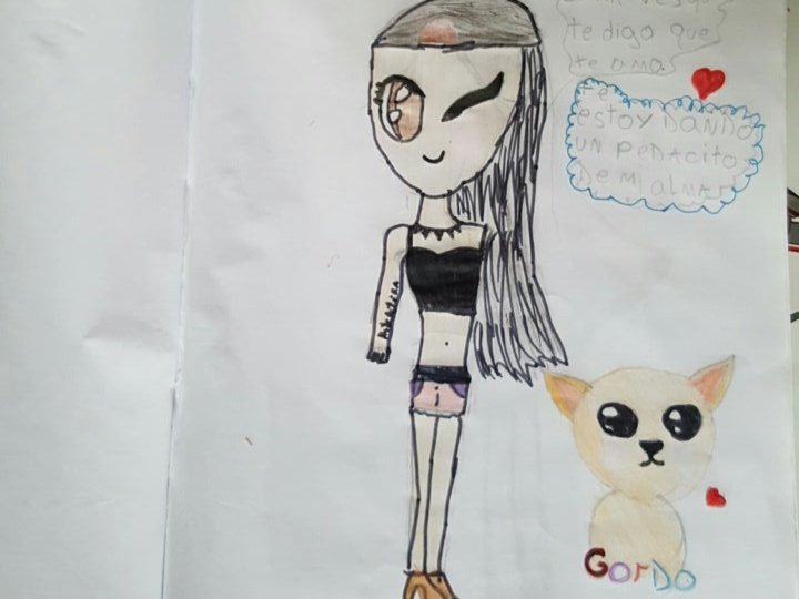 CeciSaldivia's tweet photo. @balenttina Mira el dibujito que hizo mi hija Mayra que es una fans tuya 😍 yo muero de amor, tú? Saludos desde Punta Arenas ✌ https://t.co/RiwgOm2ZhN
