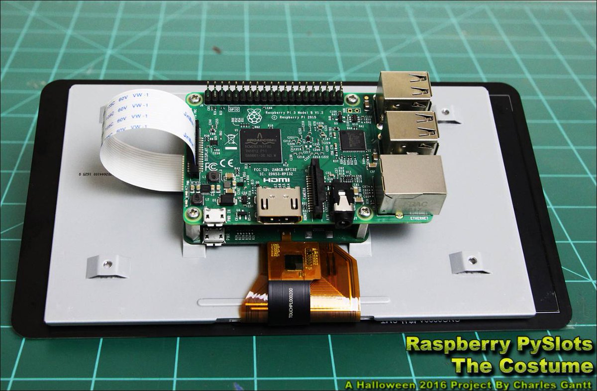 Raspberry PySlots: The Costume - #Hardware,  #Software, and Pretty Lights! by <a href="/CharlesJGantt/">Charles J Gantt</a> bit.ly/2eRjDaH