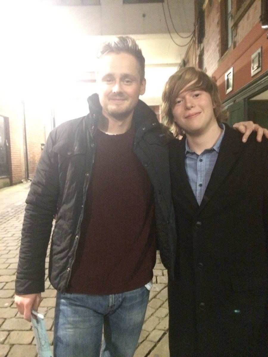 Me, and the lead singer from Keane, Tom Chaplin. He has always inspired me when I'm composing songs. Thanks Tom :)