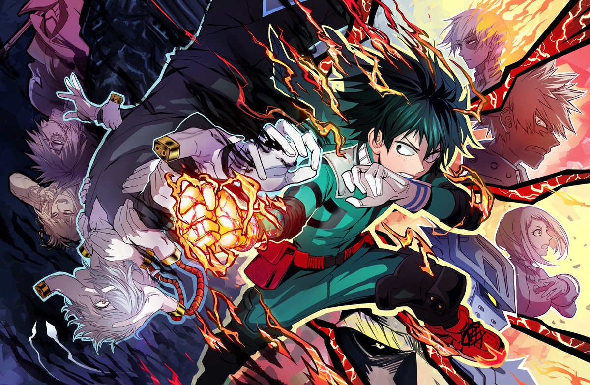 AlmightyQuirk's tweet photo. Heroes and Villains https://t.co/m8FDMaC9XI