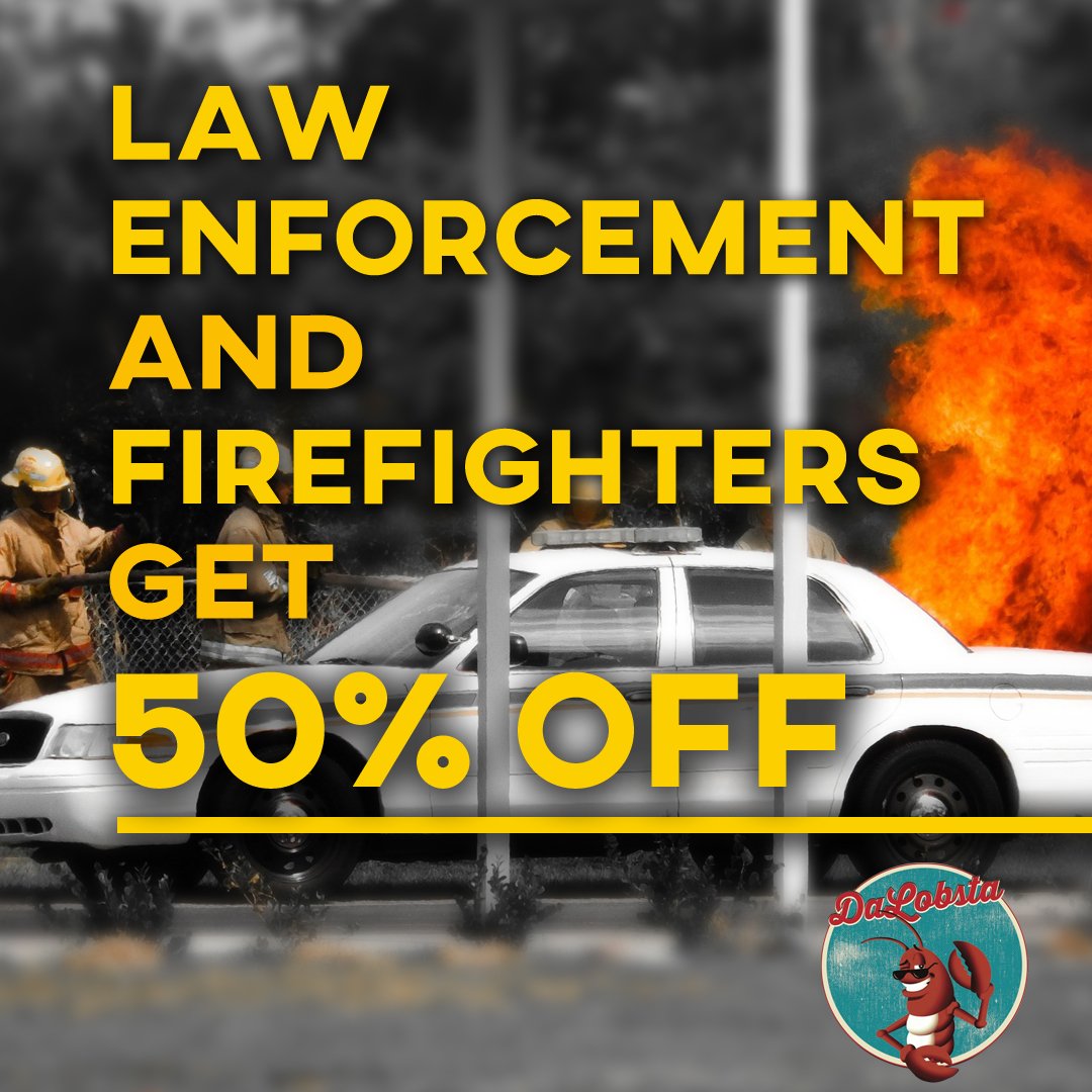 #DidYouKnow #CFDMedia and #Chicago_Police get 50% off at #DaLobsta? Stop in today!
instagram.com/dalobstachicag…
