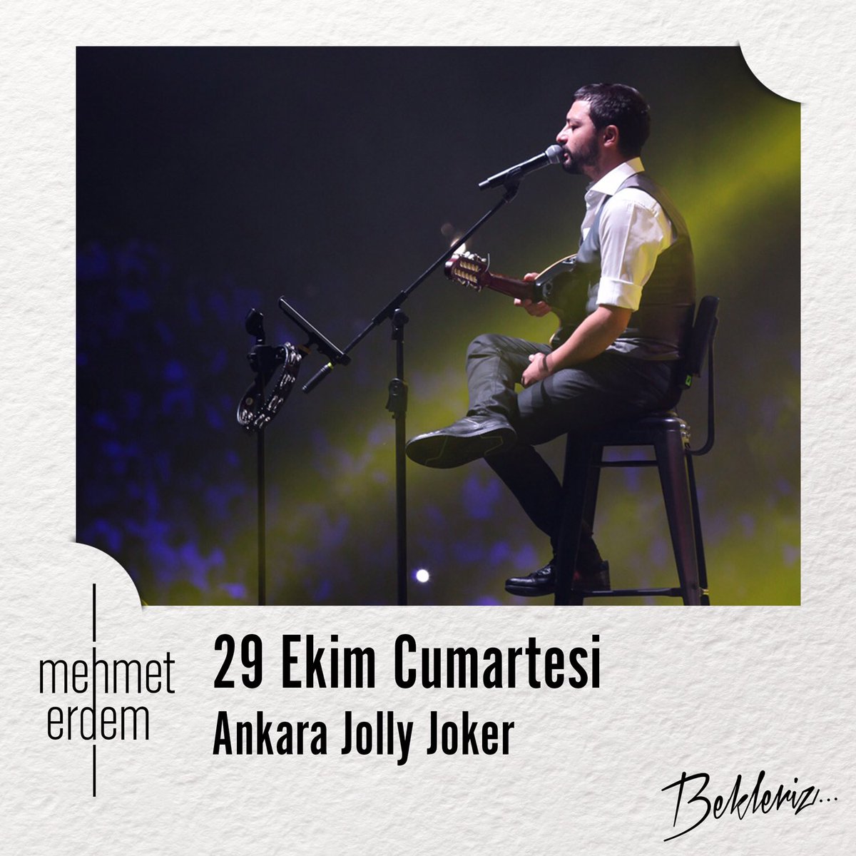 29 Ekim'de <a href="/mehmetmusic/">mehmet erdem</a> konseri @JOLLYJOKERank'da!
RT'leyen 2 üniversiteliye çift kişilik bilet hediye!