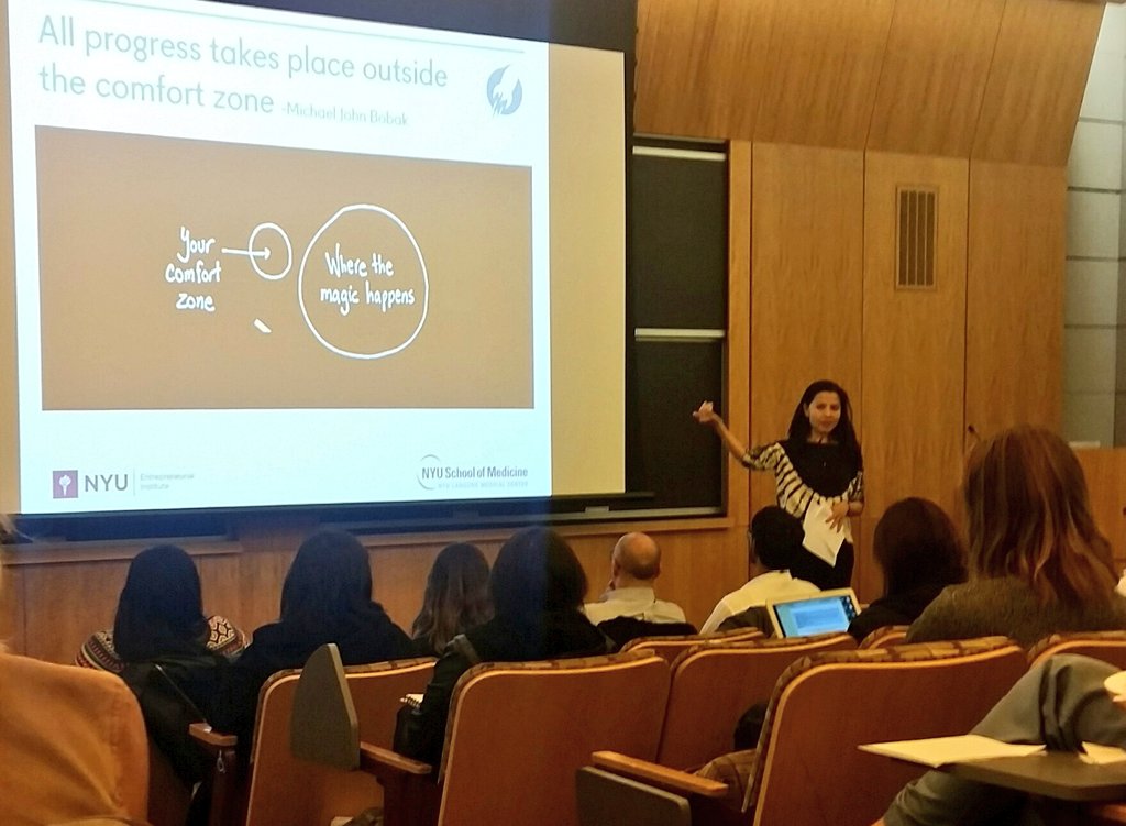 The #NYUHealthcareMakerthon is about breaking down barriers and stepping outside of your comfort zone -- that's where innovation happens!