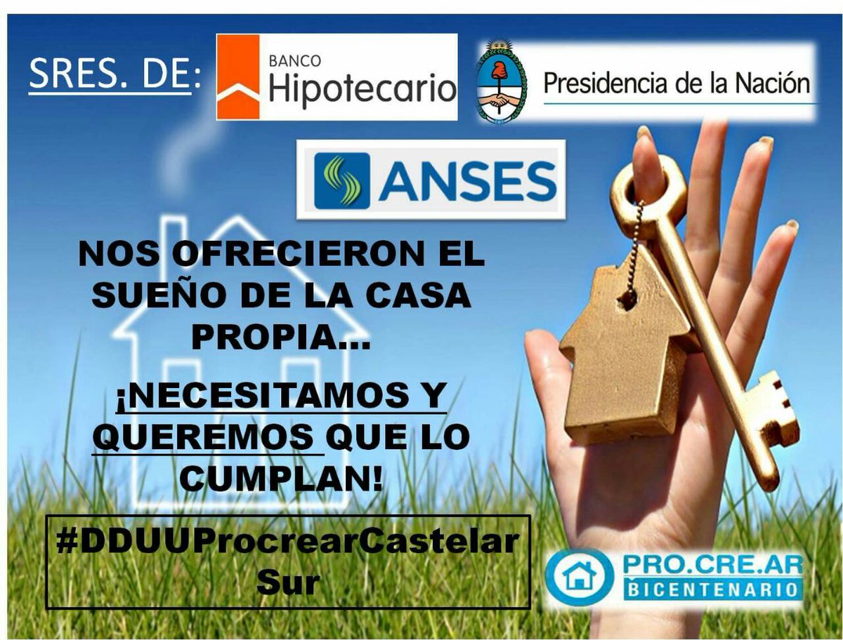 nadiastambuli's tweet photo. @Gatosylvestre Exigimos que apliquen los mismos segmentos a todo el pais #DDUUProCreArCastelarSur @ProcrearMoronDU Favor RT https://t.co/Wl4Z7QszAp