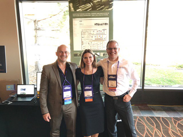 Great to see <a href="/jls_llc/">JustLeadingSolutions</a> at #SAFeSummit and to discuss agile HR topics with #SAFe