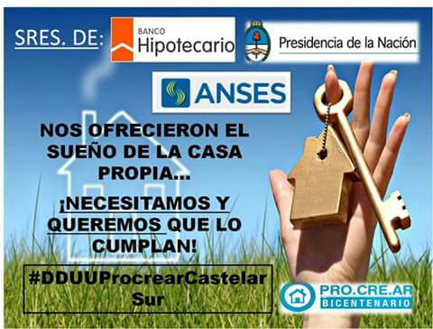 nadiastambuli's tweet photo. @TognettiDaniel Exigimos que apliquen los mismos segmentos a todo el pais #DDUUProCreArCastelarSur @ProcrearMoronDU Favor RT https://t.co/8XG8Qq8dpb
