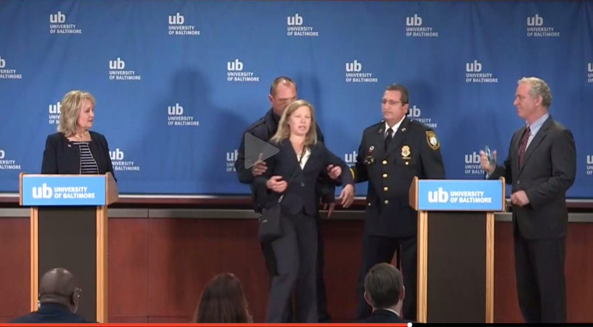 US Senate candidate Margaret Flowers was forcibly removed from a "debate" today. Does this look like a democratic election? @flowers4senate