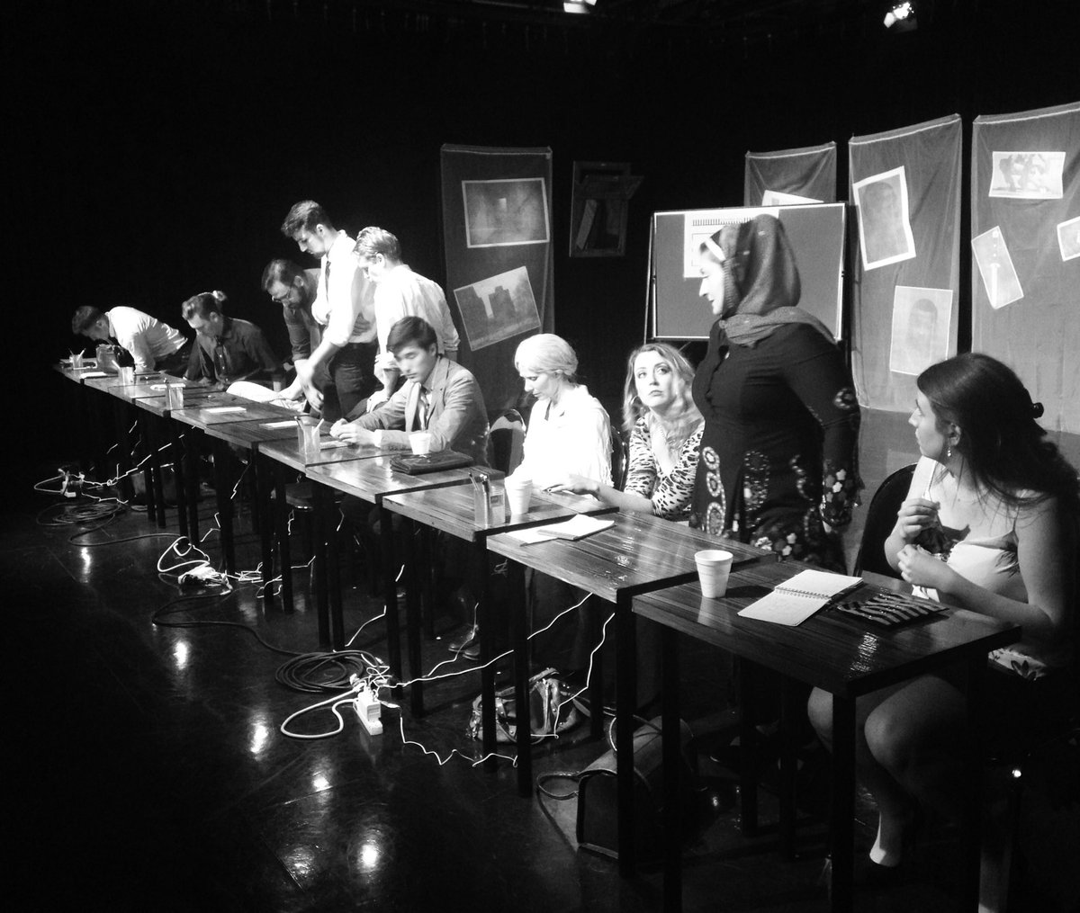 SROVancouver's tweet photo. Opening night tonight! Here's a sneak peek from last nights q to q #12angryjurorsSRO https://t.co/6lCKKHYIIG